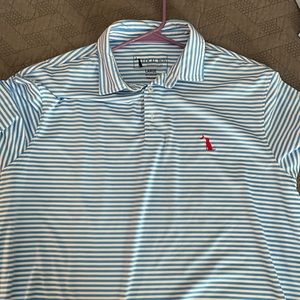 Local Boy Outfitters blue/white striped polo